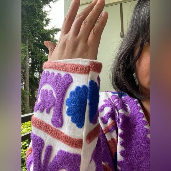 Blink Buy Women's Suzani Embroidered Jacket NWOT / Made in India - Picture 14 of 17